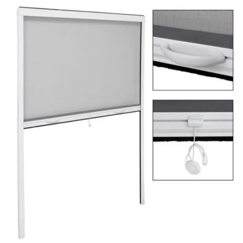 pleated retractable screen door